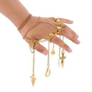 Klassische Cosplay-Kettenringe 5-Finger-Ringe Hunter X Hunter Kurapika Kettenringe für Damen und Herren für <span class=keywords><strong>Anime</strong></span> Hunter Charakter Cosplay - Product Image 6