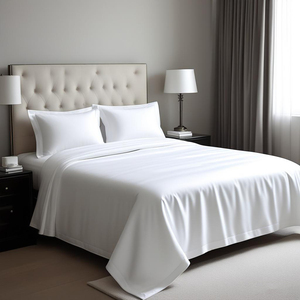 4Pcs 100% Polyester Brushed Microfiber White <strong>Sheet</strong> &amp; Pillowcase Set King &amp; Queen Size Bedsheets For Home &amp; Hotel - Product Image 3