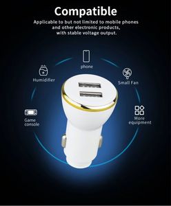 Portable Phone Fast Charger <b>Universal</b> 2 Port Usb Quick Charge Car Charger <b>Adapter</b> Dual Usb - Product Image 6