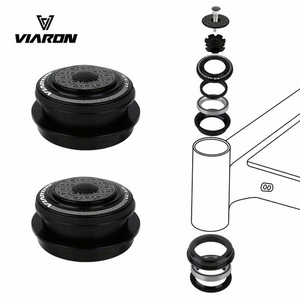 Juego de Dirección para Bicicleta Viaron 44-50.6*30mm 44-50.6*33mm, Doble Rodamiento, Negro, Alta Resistencia, Duradero, para Bicicleta de Montaña - Product Image 1