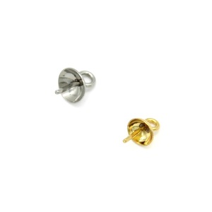 Clous d'oreilles en acier inoxydable, forme demi-lune, or et argent, pour la fabrication de bijoux, accessoires, diamètre 2 mm, Anno Jewelry - Product Image 4