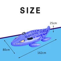 Flotteur de piscine gonflable en PVC bleu motif dragon pour adultes avec couleur personnalisée et jouet pistolet à eau intégré – Personnalisation usine