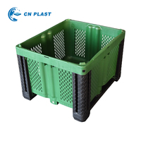 Caisse à palettes ultra durable de 454 L pour chantiers de construction avec capacité de charge extrême et conception de base renforcée 1219X1118X589mm
