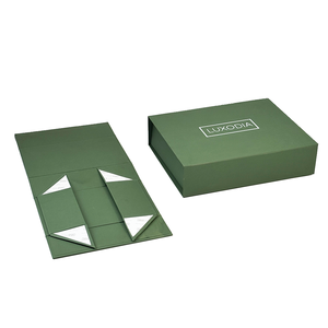 Tùy Chỉnh Sang Trọng Ánh Sáng Màu Xanh Lá Cây Tông Từ Đồ Trang Sức Rượu Vang Bao Bì Cứng Nhắc Tùy Chỉnh Mô Giấy Từ Đóng Cửa Hộp - Product Image 4