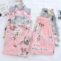 Setelan piyama Satin Rayon musim panas wanita celana pendek lengan pendek bahan Modal kardigan sutra katun keren kerah ODM perlengkapan pakaian santai
