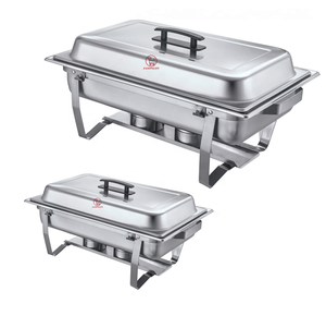 Chauffe-plats rectangulaire commercial de haute qualité d'<span class=keywords><strong>occasion</strong></span> pour buffet, en acier inoxydable, avec chauffage à vapeur intelligent numérique Jasonlon - Product Image 2