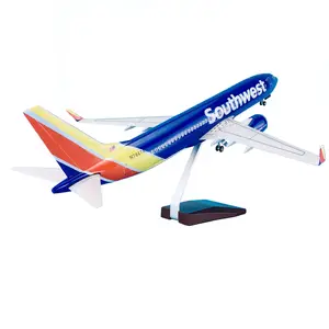 1/80 Scale 47CM Southwest Airlines Boeing 737 Aircraft Model Simulation Decoration Gift