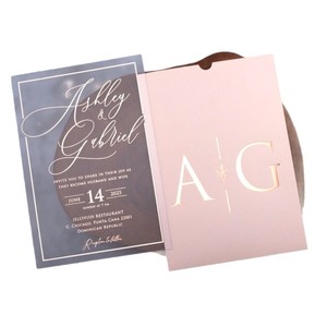 Tarjetas de Invitación Pop-Up 3D Ecológicas de Papel Recubierto Personalizado de Lujo con Diseño Extraíble para Fiestas de Cumpleaños y Bodas - Product Image 3