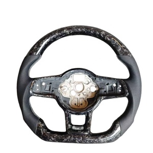 Volant en fibre de carbone avec palettes de changement de vitesse pour VW Golf GTI 7 7.5 Mk7 7,5 7R R Mk7R <span class=keywords><strong>Audi</strong></span> A3 8V Jetta Tiguan Accessoires - Product Image 5