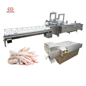 Factory Price Automatic Chicken Leg Peeling Skin Machine Paw Cleaning Maker Chicken Feet Processing Line