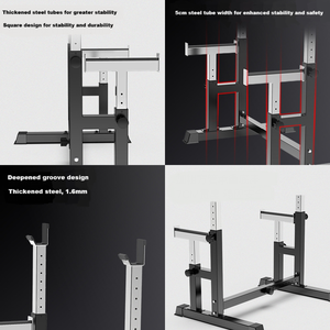 Adjustable Steel Squat <b>Rack</b> Bench Press Stand Foldable <b>Weight</b> Training <b>Rack</b> for Home and Commercial Gym - Product Image 5