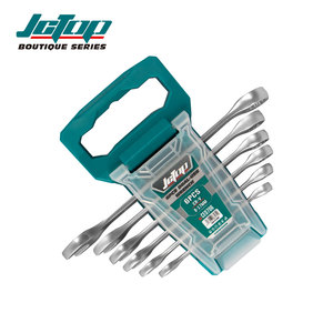 6 uds JCTOP 8-17mm multifunción CRV cromo vanadio acero alta calidad superficie satinada combinación llave inglesa conjunto - Product Image 6