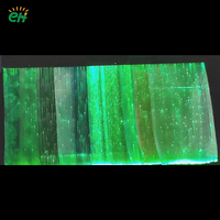 Kit de tissu en fibre optique LED à commande par bouton RGB en plastique pour vêtements phosphorescents et costumes de festival DIY