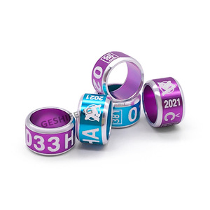 Nuevas Bandas <span class=keywords><strong>de</strong></span> Aluminio Ecológicas para Patas <span class=keywords><strong>de</strong></span> Aves, <span class=keywords><strong>de</strong></span> 4-9 mm, Anillos Metálicos Gruesos Personalizados para <span class=keywords><strong>Palomas</strong></span>, Loros y Agapornis, <span class=keywords><strong>Venta</strong></span> al Por Mayor - Product Image 5