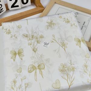 Papel de Seda Rosa de 50*70cm con Diseño de Mariposas y Flores Verdes, Papel de Seda al por Mayor para Empacar Artículos Frágiles - Product Image 6