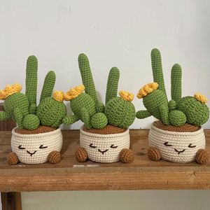 Adornos de maceta hechos a mano, tejido de cerámica carnosa para consola de coche, decoración de escritorio, productos terminados - Product Image 6