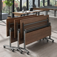 Ensemble table et chaises de conférence modernes et luxueuses pour bureau ou salle de réunion Mobilier contemporain en bois