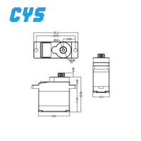 Servomoteur numérique compact et léger sans noyau CYS-S8221, couple de 1,8 kg, pièces détachées pour modèles RC