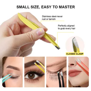 Biểu Tượng Tùy Chỉnh Eye Lash Mở Rộng Nhíp Du Lịch Lông Mi Mở Rộng Tóc Loại Bỏ Lông Mày Nhíp Thiết Lập Với Vẻ Đẹp Cắt Kéo PU Túi