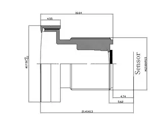 1/2 di alta qualità. 8 "3mm f2.2 lunghezza focale 2.9mm obiettivo per la retromarcia della telecamera cctv per il più piccolo modulo videocamera dentale hd