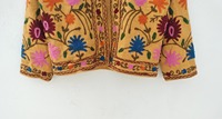 Veste en broderie Suzani faite à la main, vêtements d'hiver, velours bohème, veste de créateur de haute qualité, nouvelle collection, unisexe, décontractée