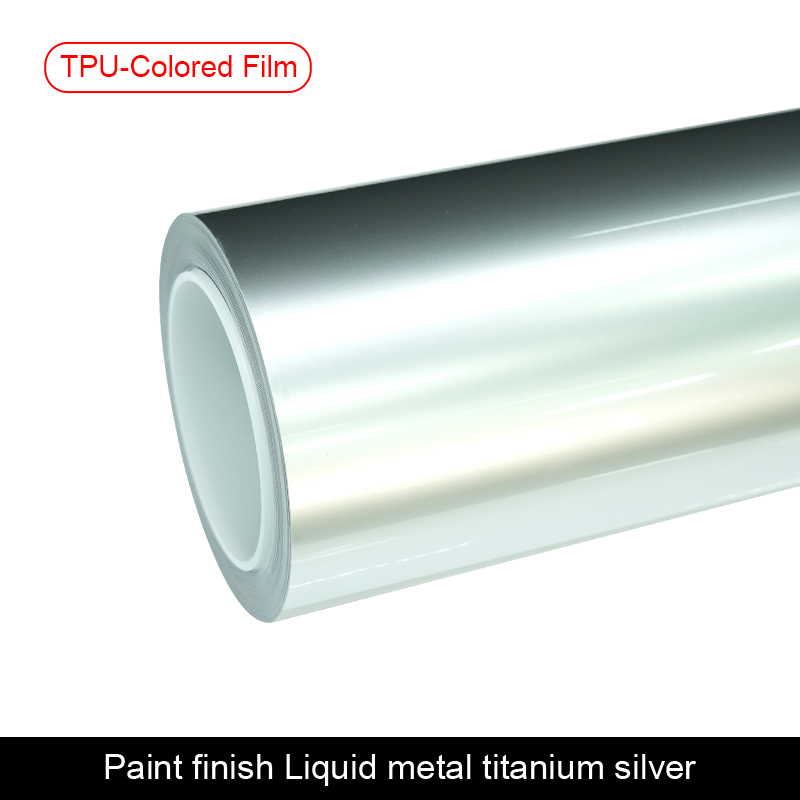 Paint finish Liquid metal titanium silver