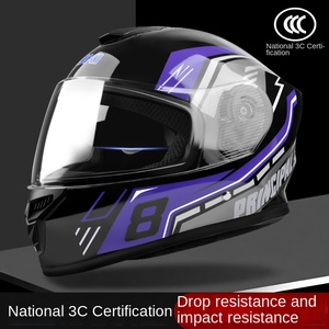 Tiêu chuẩn quốc gia mới 3C chứng nhận ABS vỏ xe máy đầy đủ mặt Mũ bảo hiểm chống sương mù rõ ràng Visor bông lót thiết kế đồ họa cho - Product Image 3
