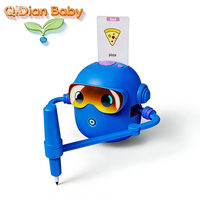 Robot de Dibujo Educativo Montessori para Niños de 3 a 8 Años, Unisex, Interactivo por Voz, 100 Tarjetas ABC, Plástico, Funciona con Pilas