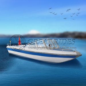 เรือเจ็ทไฟเบอร์กลาสประสิทธิภาพสูงแบบไม่มีเครื่องยนต์เอาท์บอร์ดสำหรับตกปลาและกีฬาทางน้ำและการสร้างทะเล - Product Image 1