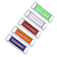 Nouvelles feux de gabarit latéraux LED LJZ YLD-2007 à bord étroit et mince 12V/24V, étanches IP68, avec fonction d'avertissement de freinage pour remorques, fourgons et camions