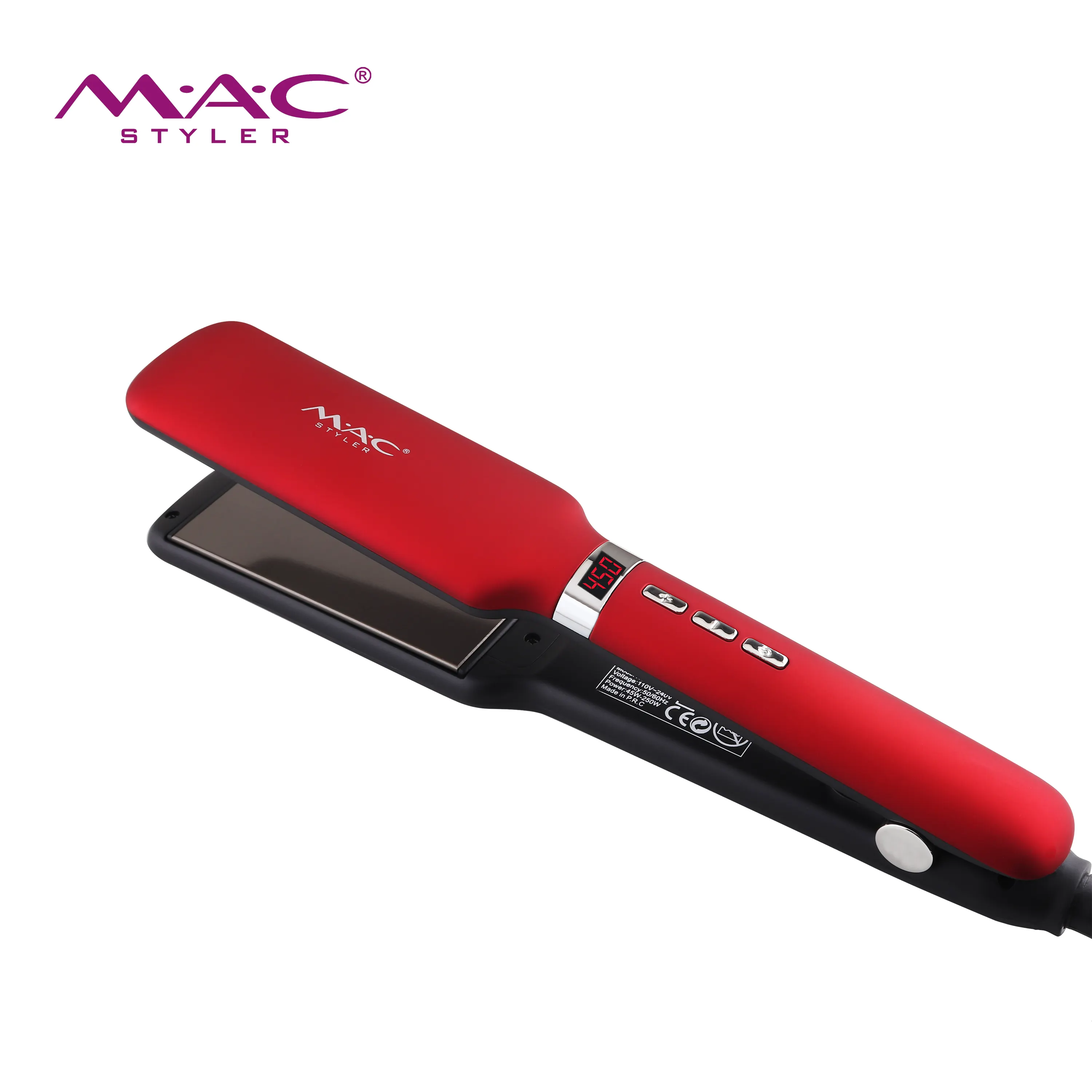 Salon Flat Iron Pro 1.5 Inch Wide Nano Titanium Hair Straightener 20s Fast Heating 450F Hair Straightener