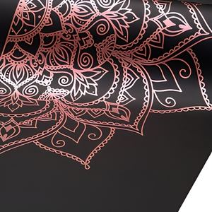 Tapete de <span class=keywords><strong>Yoga</strong></span> Antideslizante de Goma PU para Principiantes, Diseño de Lujo con Estampado Dorado, Logotipo Personalizable, 6mm, Ecológico, Rectangular de 183cm - Product Image 4