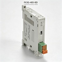 Módulo de Comunicación RS485 FX3U-485ADP-MB para Equipos de Automatización Industrial y Producción Inteligente