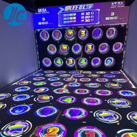 Le plus récent jeu de projecteur de sol interactif magique 3D jeu de saut interactif de sphère rebondissante colorée pour parc d'attractions