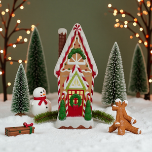 Décoration de maison en pain d'épices de Noël de 36 pouces, ornements exquis en forme de flocon de neige - Product Image 2
