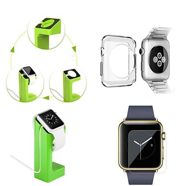 TD IWatch 3-in-1 Wireless Charging Dock PC Material Fast 10W/15W Efficiency for Mobile Phones US Protective Bundle Included