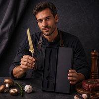Couteau à désosser de chef de haute qualité en acier inoxydable Damas, manche en bois, longueur de lame 6-7,9 pouces, épaisseur 2,2 mm, finition polie pour cuisine