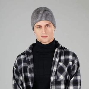 Bonnet de pêcheur en laine personnalisé pour homme, bonnet d'hiver chaud en tricot, unisexe adulte, 100% laine, tricoté à la main, bonnet court. - Product Image 6