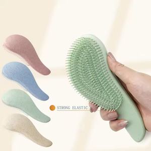 Peine de masaje con textura de mármol, para aliviar el cuero cabelludo, peine pequeño de viaje con dientes suaves, peine portátil para alisar el cabello - Product Image 6