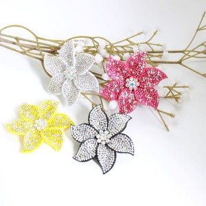 Handmade 6Cm Đầy Màu Sắc Rhinestone Hoa Vải Sticker Cho Dép Trang Trí Tự Làm Đồ Trang Sức Tóc Corsage Khuy Măng Sét Pins Khóa - Product Image 3