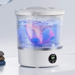 Mini Lavadora Compacta con Cesta de Drenaje Integrada, Base Antideslizante y Gran Salida de Drenaje para el Cuidado de <span class=keywords><strong>Ropa</strong></span> Delicada - Product Image 1