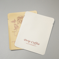 Customized Empty Coffee Sachets Gravure Printed Moisture Proof Flat Pouch Coffee Powder Packaging Recyclable