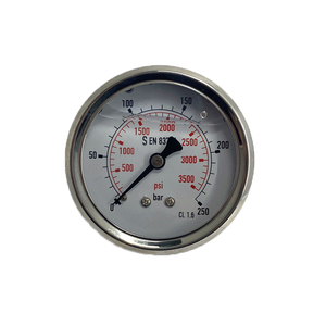 เกจวัดแรงดันไฮดรอลิกแบบเติมน้ำมัน Hengzan 2026 รุ่นขายดีที่สุด สำหรับวัดแรงดันน้ำมันเชื้อเพลิงและแรงดันดิฟเฟอเรนเชียล - Product Image 5