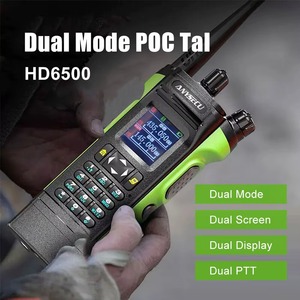 Radio Anysecu HD6500 <span class=keywords><strong>de</strong></span> Doble Modo 4G <span class=keywords><strong>POC</strong></span> y UHF Analógico, IP66 Resistente al Agua, 8W, 400-480MHz, GPS, Real-PTT, Doble PTT, Largo Alcance - Product Image 3