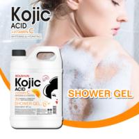 Gel Douche Éclaircissant à l'Acide Kojique et Vitamine C 2000ML – Hydratant, Contrôle du Sébum, Lavant Corporel pour Taches Brunes et Peaux Ternes