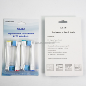 Brosse à dents électrique sonique automatique Mishave EB-17C, lot de <span class=keywords><strong>4</strong></span> têtes de rechange pour Oral-B, alimentation USB/piles, modèle unique pour la maison - Product Image 4