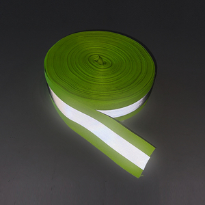 Cinta Reflectante Verde <span class=keywords><strong>WX</strong></span> para Coser, Rollo de 5 cm de Ancho, Cinta Elástica de Poliéster Reflectante para Uniformes y Ropa - Product Image 3