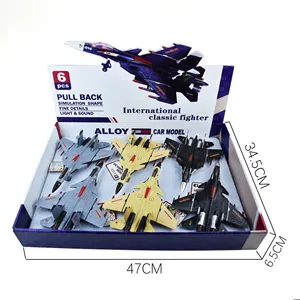 Diecast Plane Car Toys Plane J15 Fighter Model Manufacturers Selling Alloy Pull Back Friction Alloy Display Box Airplane