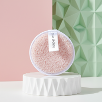 Éponge nettoyante pour le visage personnalisée avec logo privé, écologique, douce, en tissu rond, pour le démaquillage