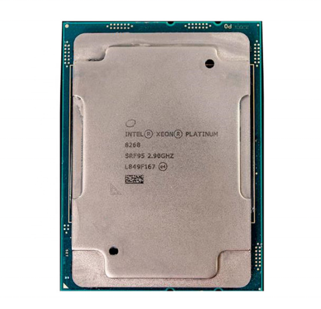 Xeon Server CPU 8268 24-Core 205W 2.9GHz Processor SRF95 LGFA3647 Socket Gold Used Stock 30MB L3 Cache 14nm